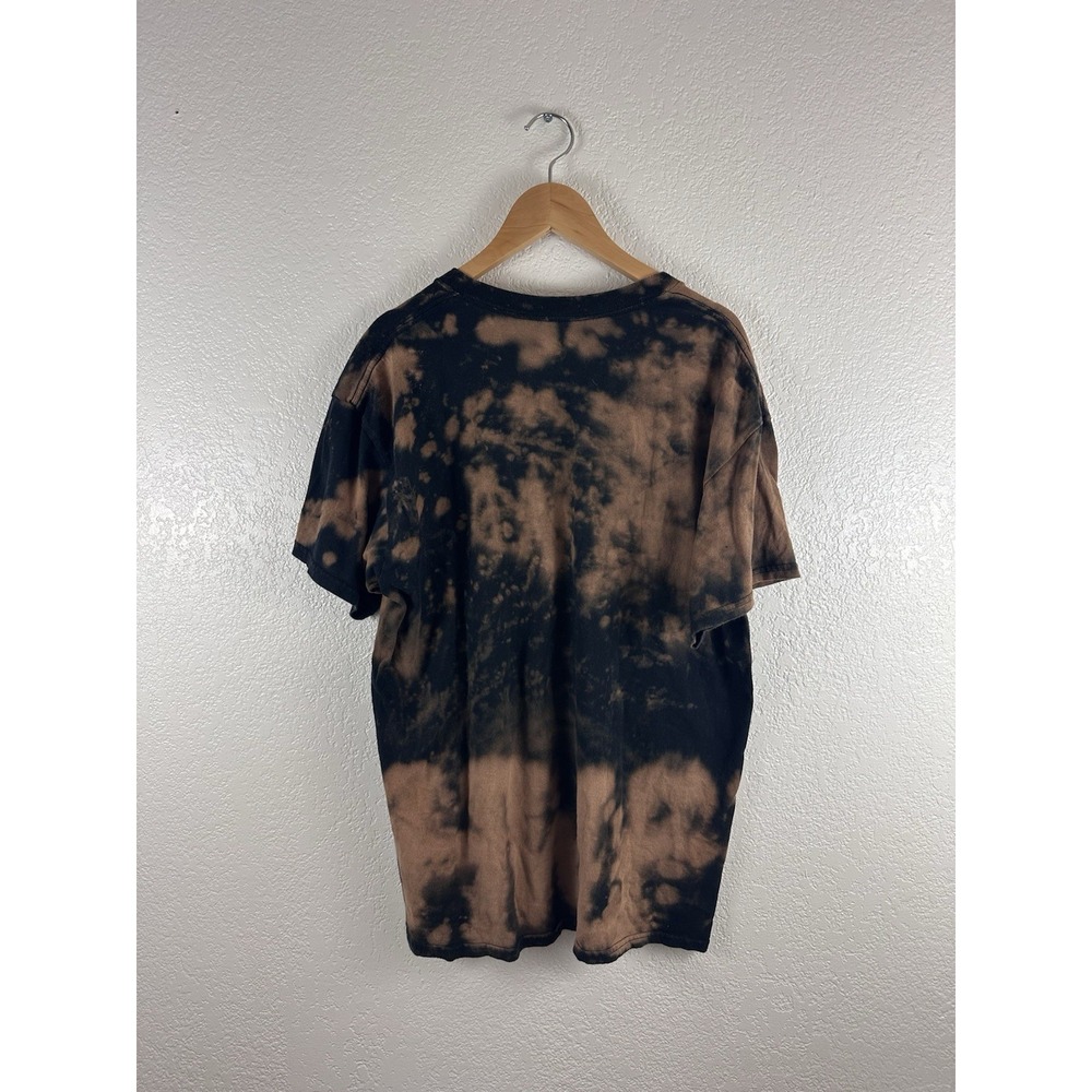 Vintage Bleach Tie-Dye T-Shirt – Brown/Black – Size XL - Picture 2 of 5